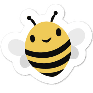 Kind Bee Sticker